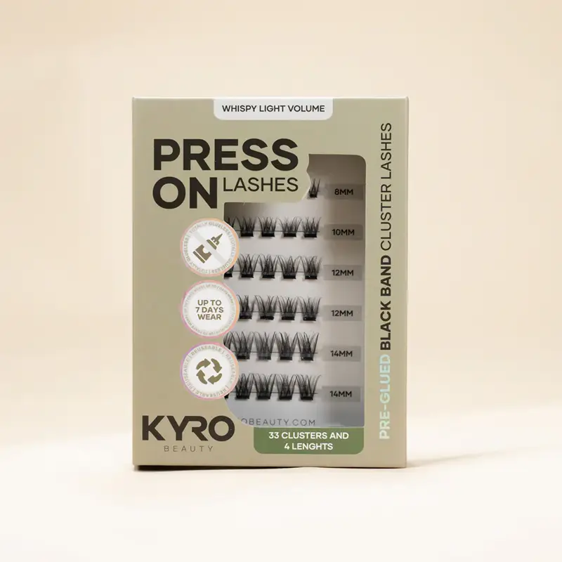 Pre-Glued Whispy Light Volume – PRESS ON LASHES