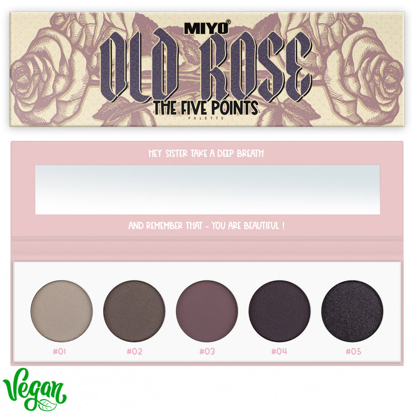 MIYO Point Palette eyeshadows OLD ROSE