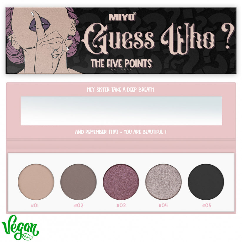 MIYO Point Palette eyeshadows GUESS WHO?