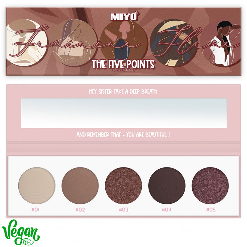 MIYO Point Palette eyeshadows FEMININE FLAME