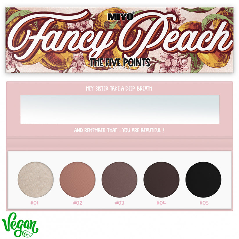 MIYO Point Palette eyeshadows FANCY PEACH