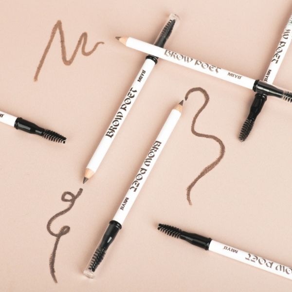 MIYO Eyebrow pencil with brush Brow Poet - Wood