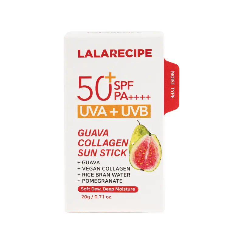 LALARECIPE GUAVA COLLAGEN SUN STICK SPF50+ PA++++