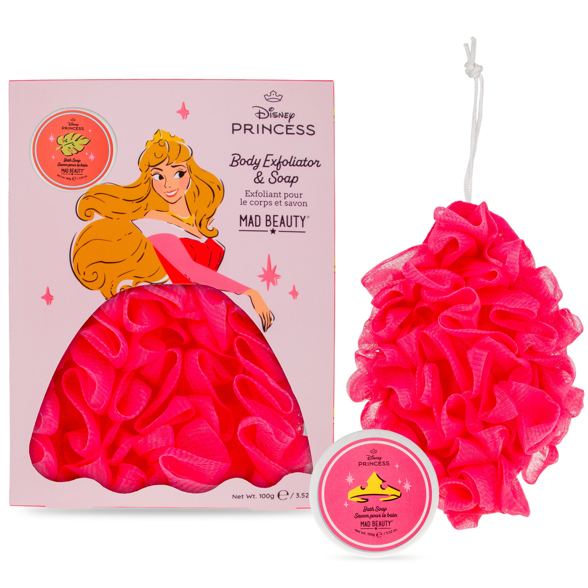 PRINCESS SETS BODY EXFOLIATOR AND SOAP - AURORA