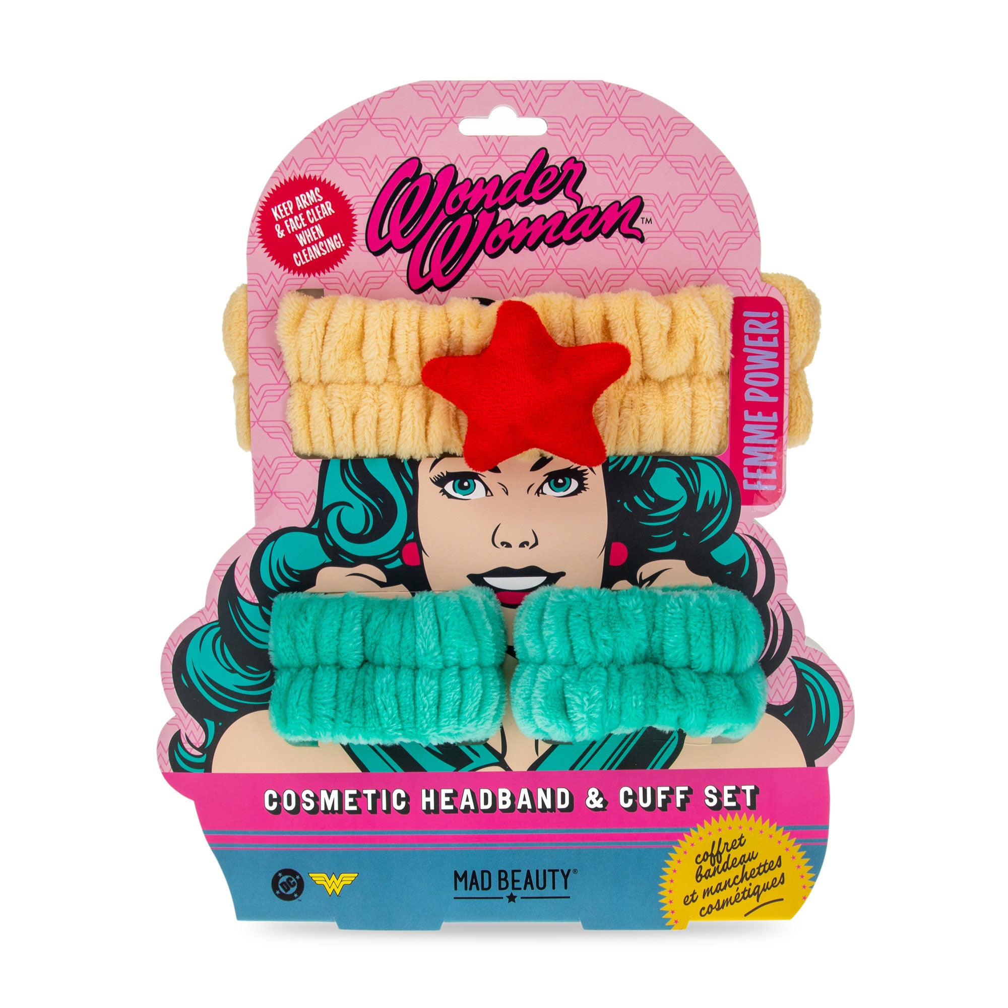 DC FEMME POWER COSM H.BAND & C.SET-WONDER WOMAN