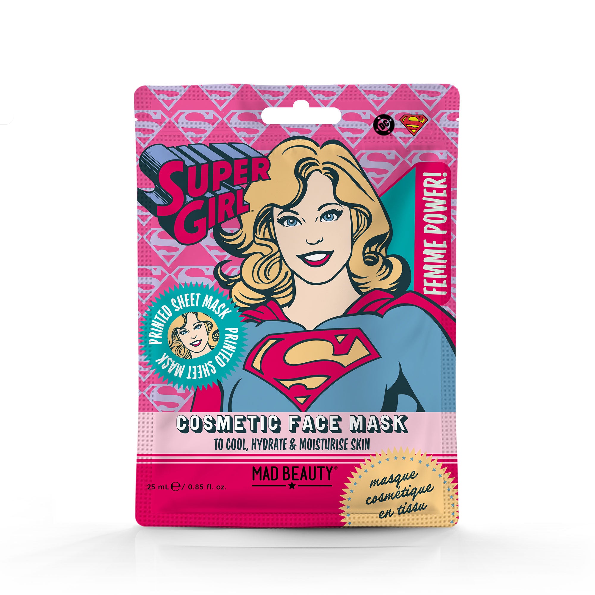 DC FEMME POWER COSMETIC FACE MASK - SUPERGIRL