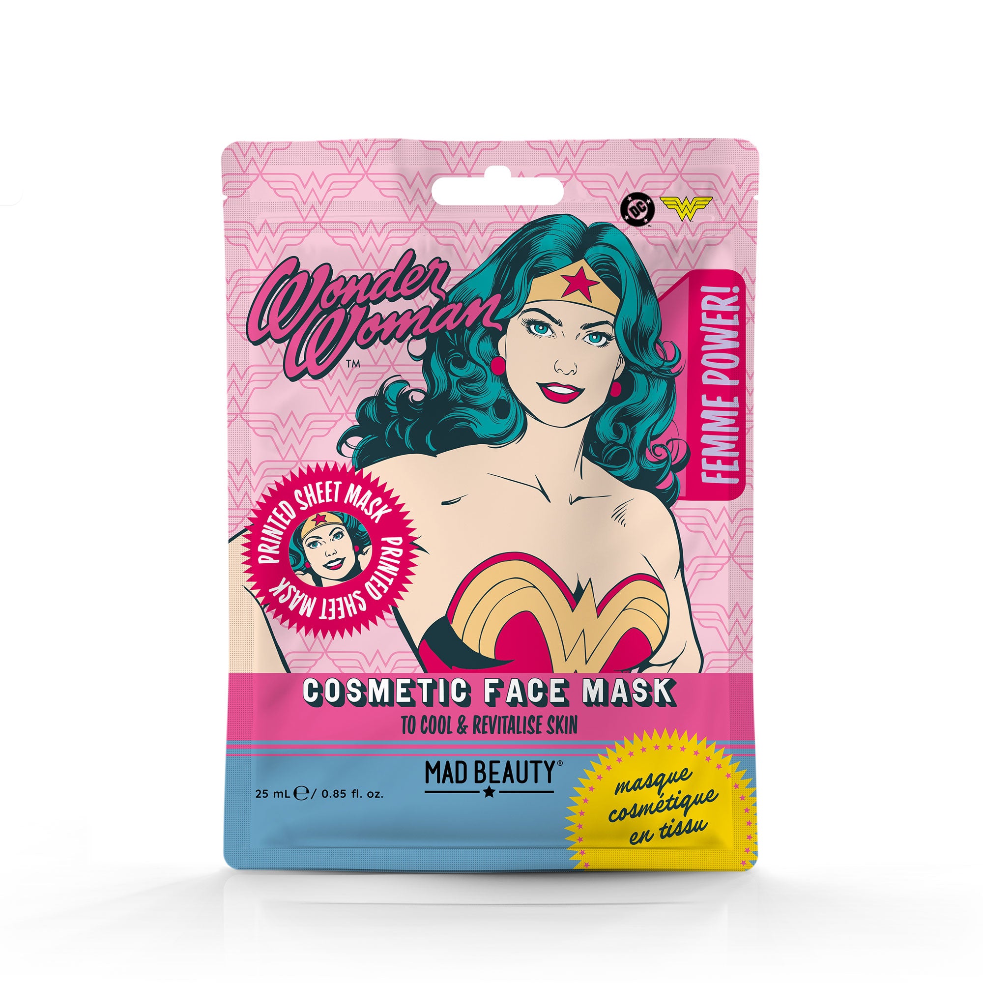 DC FEMME POWER COSMETIC FACE MASK - WONDER WOMAN